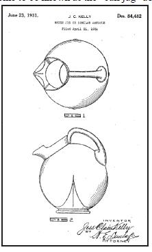 Patent for jug