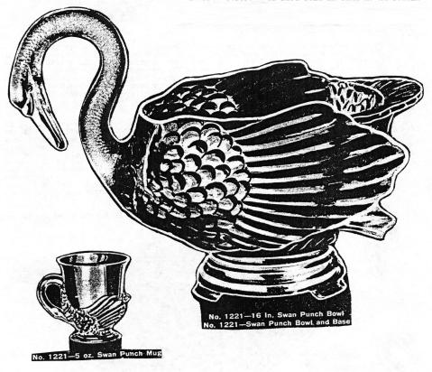 Swan Punch bowl and mug