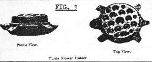 Early turtle flower holder