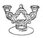 Two-light Ring candlestick