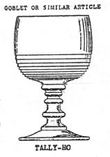 Tally-Ho goblet (pressed)