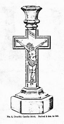 Cambridge Crucifix candlestick