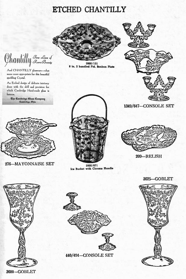 Chantilly catalog page