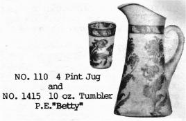 Betty jug and tumbler