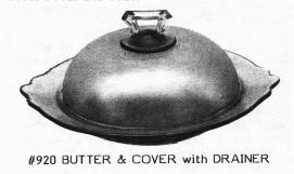 Round butter dish