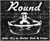 Round butter dish