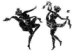 Dancing Girls etching